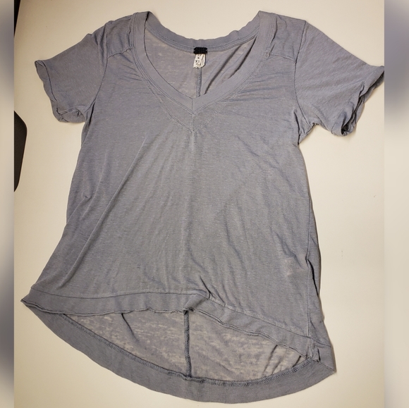 Free People Tops - Free People We The People shear grey v neck Tee
